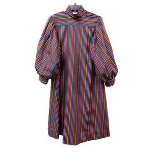 Manhattan Maternity Dress Vintage Striped Colorful Women A Line Stunning